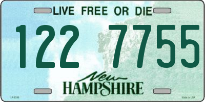 NH license plate 1227755