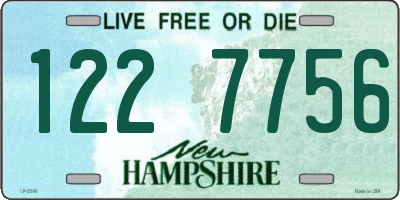 NH license plate 1227756