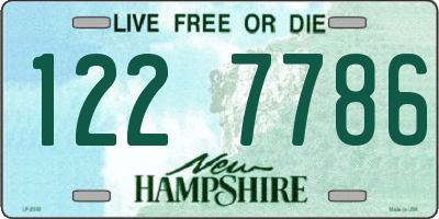 NH license plate 1227786