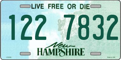 NH license plate 1227832