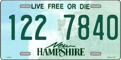 NH license plate 1227840