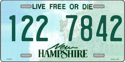 NH license plate 1227842