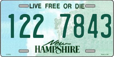 NH license plate 1227843