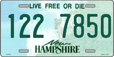 NH license plate 1227850