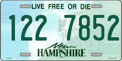 NH license plate 1227852