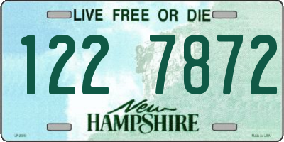 NH license plate 1227872