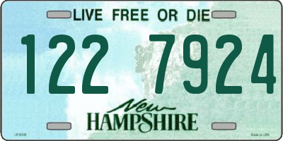 NH license plate 1227924