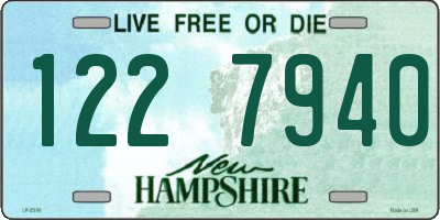 NH license plate 1227940
