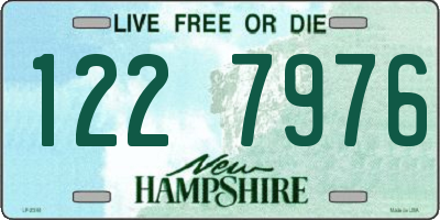 NH license plate 1227976