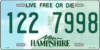 NH license plate 1227998