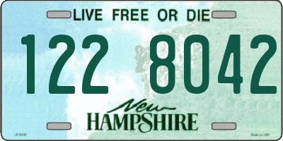 NH license plate 1228042