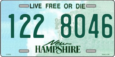 NH license plate 1228046