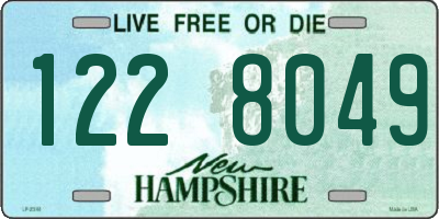 NH license plate 1228049