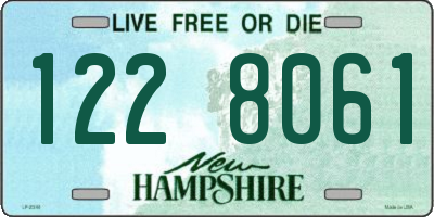 NH license plate 1228061