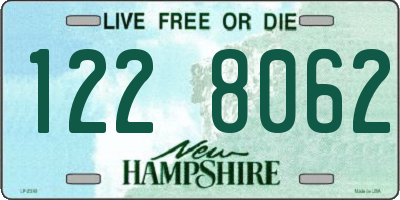 NH license plate 1228062