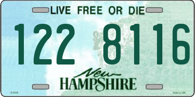 NH license plate 1228116