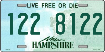 NH license plate 1228122