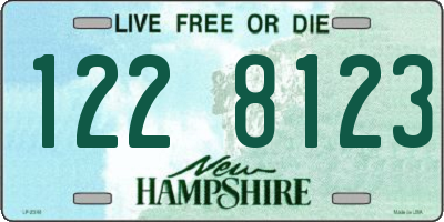 NH license plate 1228123