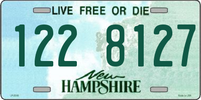 NH license plate 1228127