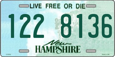 NH license plate 1228136