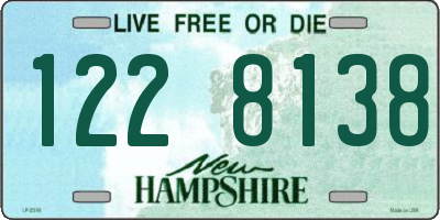 NH license plate 1228138