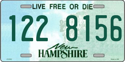NH license plate 1228156