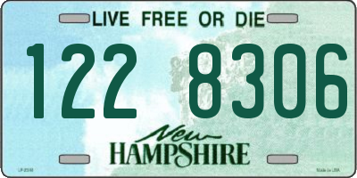 NH license plate 1228306
