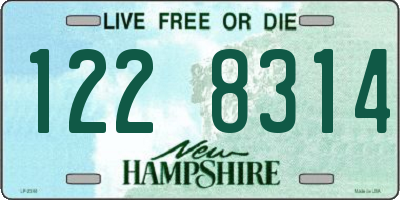 NH license plate 1228314