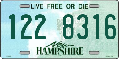 NH license plate 1228316