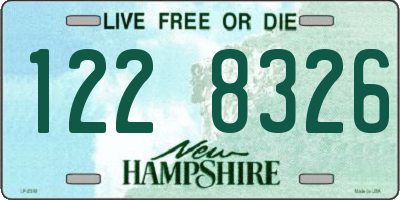 NH license plate 1228326