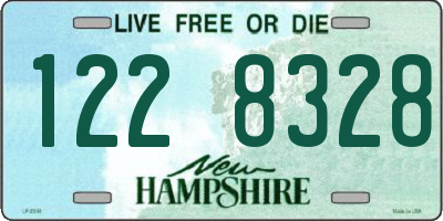 NH license plate 1228328