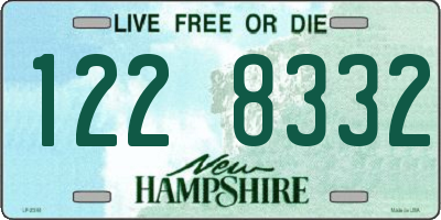 NH license plate 1228332
