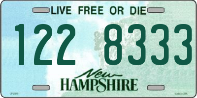 NH license plate 1228333