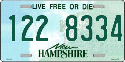 NH license plate 1228334