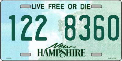 NH license plate 1228360