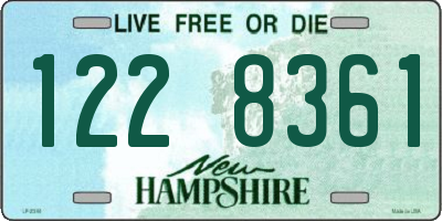 NH license plate 1228361