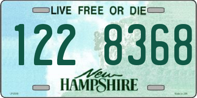 NH license plate 1228368