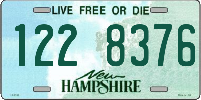 NH license plate 1228376