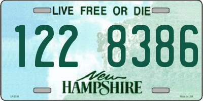 NH license plate 1228386