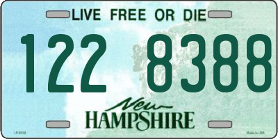 NH license plate 1228388