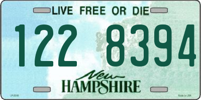 NH license plate 1228394