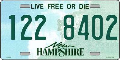 NH license plate 1228402