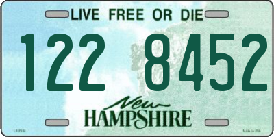 NH license plate 1228452
