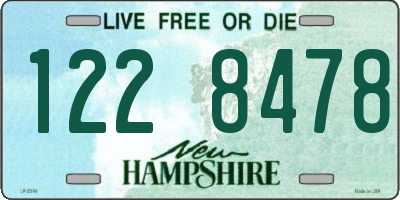 NH license plate 1228478