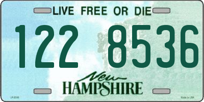 NH license plate 1228536