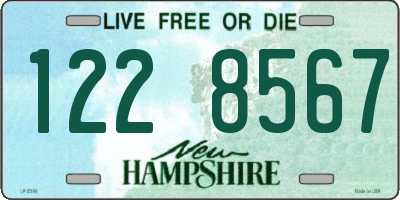 NH license plate 1228567