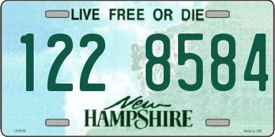 NH license plate 1228584
