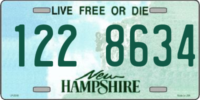 NH license plate 1228634