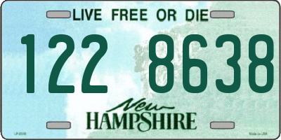NH license plate 1228638