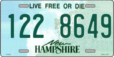 NH license plate 1228649